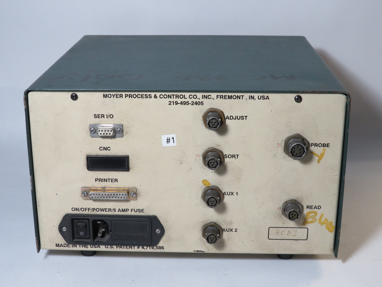 Moyer Merlin Freelength Gage 90-265V 0.5-6A 50/60Hz  5.7" Color Display USED