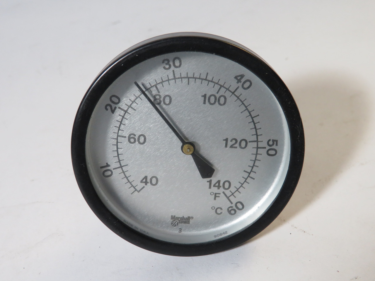 Marshalltown G10639 Temperature Gauge 40F 140C 2-1/2" Diam 1/4" NPT 4" Stem USED