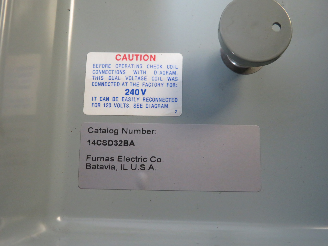 Furnas 14CSB32BA Enclosed Motor Starter 0.75-3A 110-120/220-240V MODIFIED USED