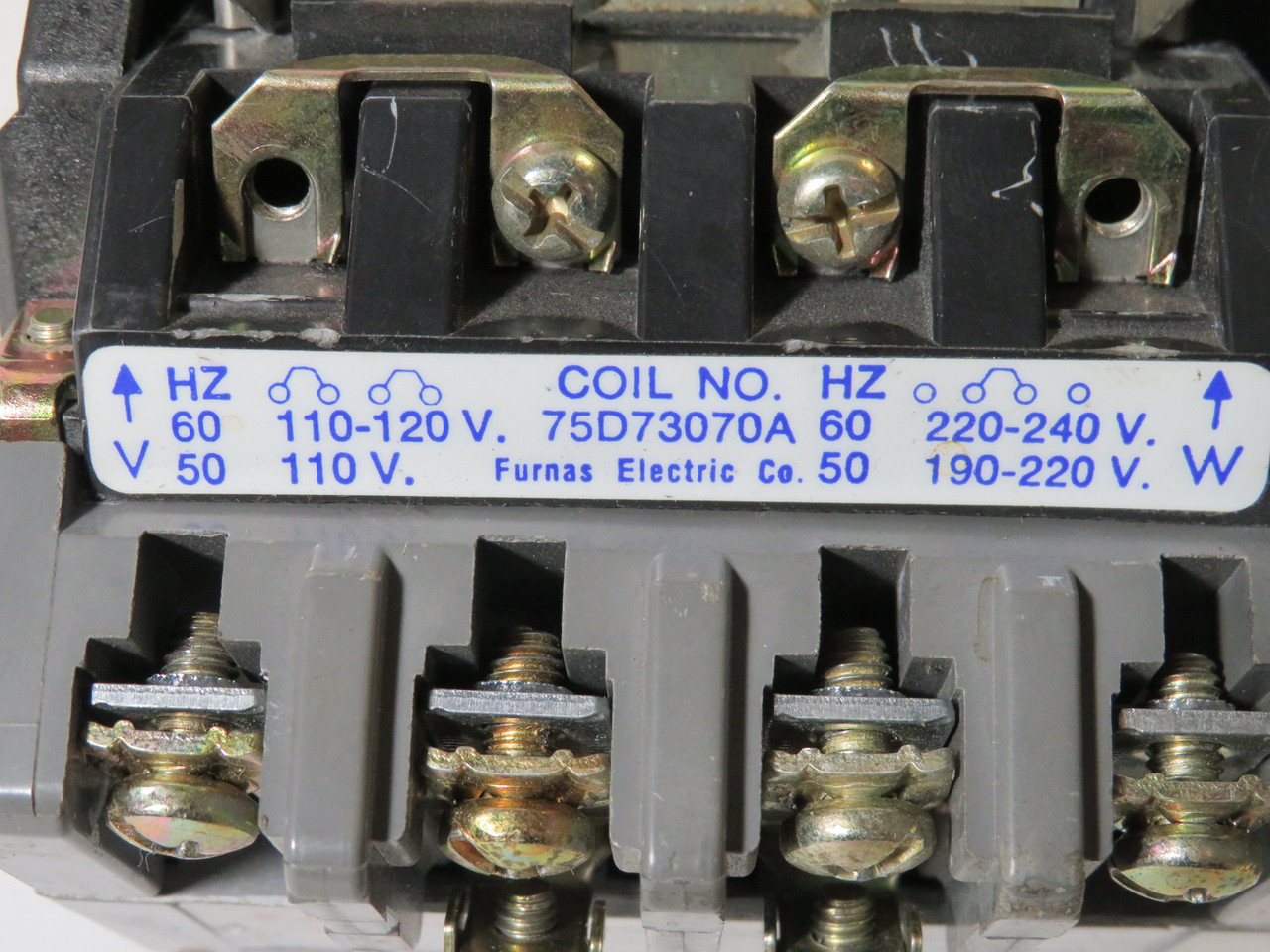 Furnas 40CP12AA Contactor 18A 110-120/220-240V 60Hz 2-Pole USED