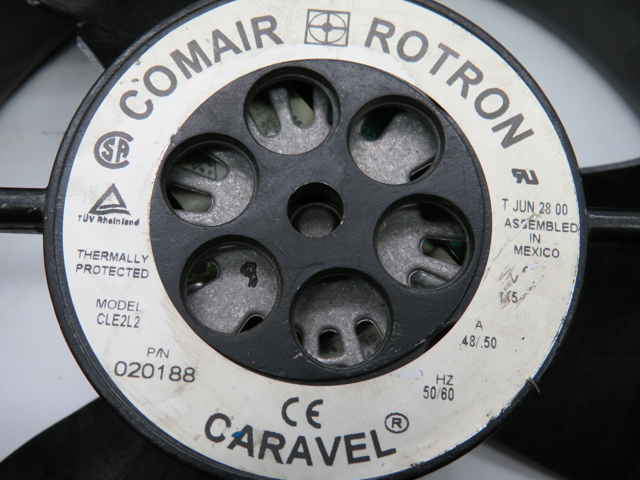 Comair Rotron 020188 CLE2L2 Caravel Fan 115V .48/.50A 50/60Hz USED