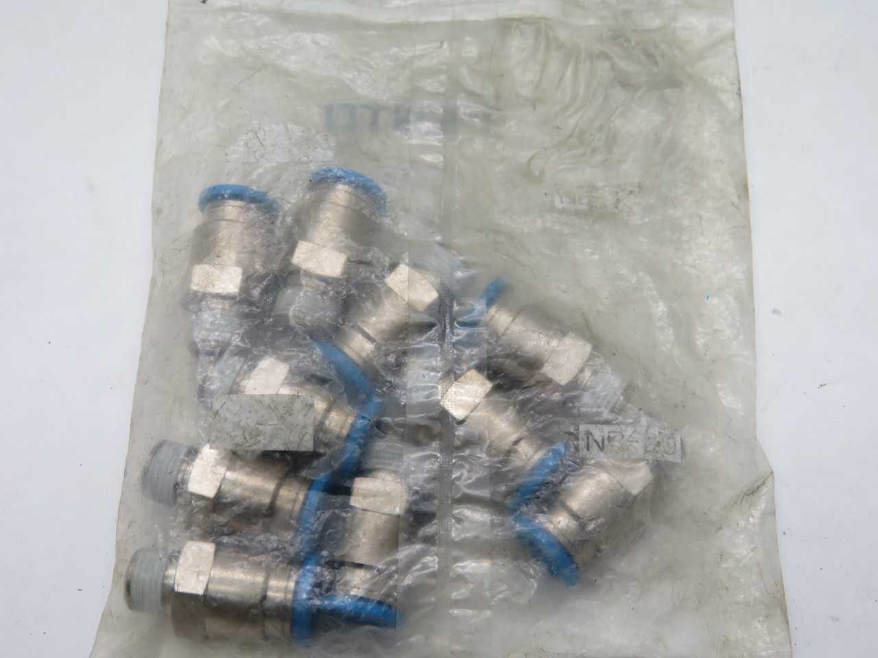 Festo 153004 QS-1/8-8 Push-In Fitting R1/8 8mm Tube 10-Pack HOLEY BAG NWB