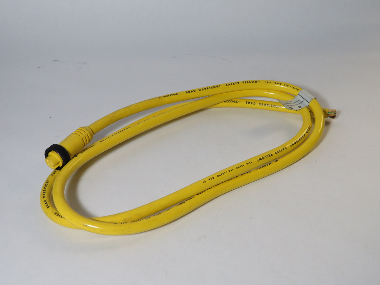 Woodhead 41108 Single-Ended Cordset 4-Pole 6' Length 16/4 AWG SHELF WEAR NOP
