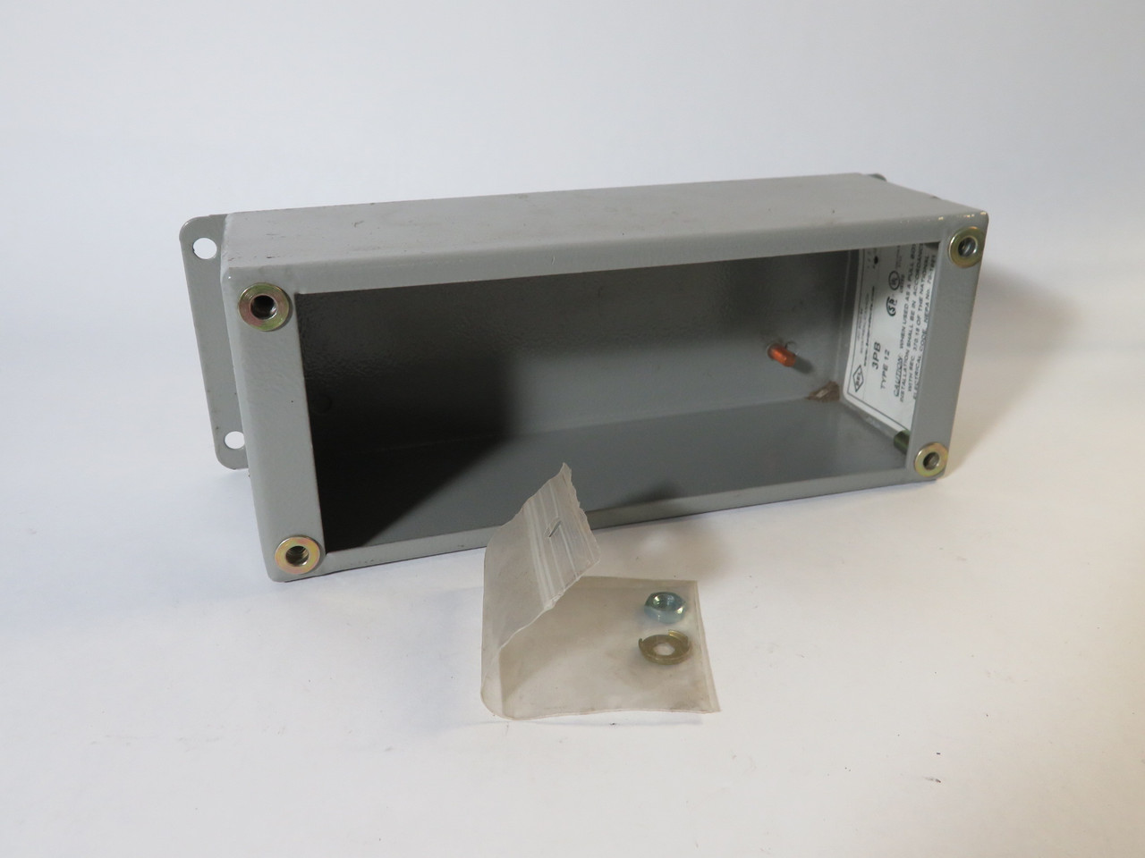 BEL 3PB Push Button Enclosure 3-Hole 8" L x 3.25" W x 2.75" T SHELF WEAR NOP