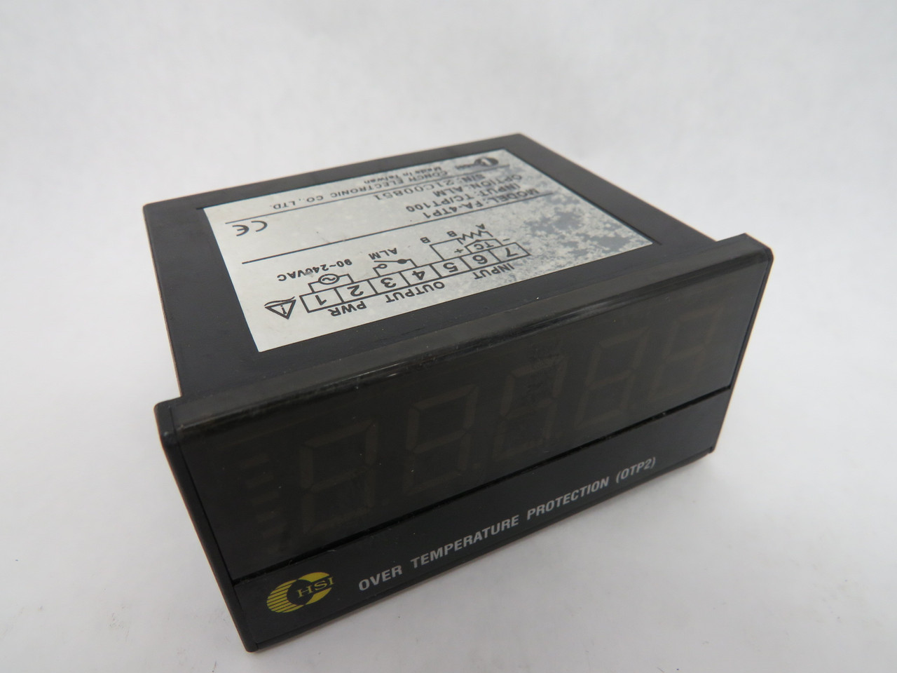 Conch FA-4TP1 5-Digit Digital Over Temperature Protection Module USED