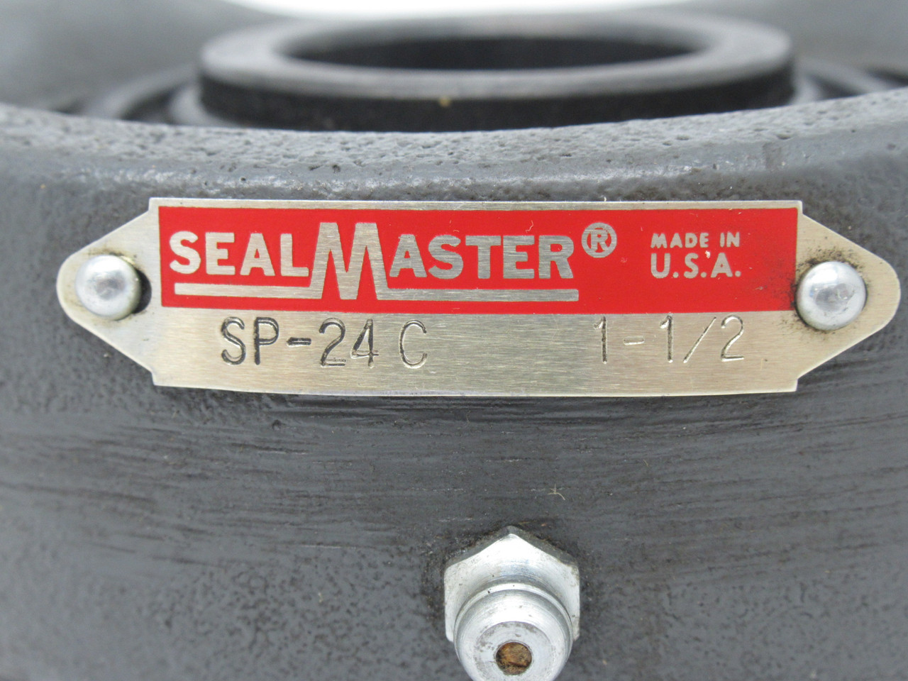 SealMaster SP-24C Pillow Block Ball Bearing 2-Bolt 1-1/2" Bore USED