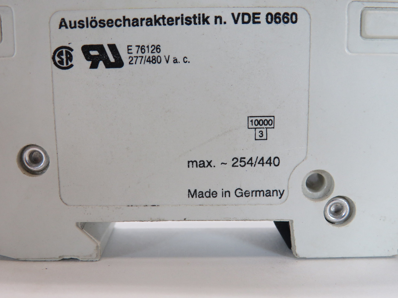 ABB S281-K6A Miniature Circuit Breaker 6A 230/400V 1-Pole USED