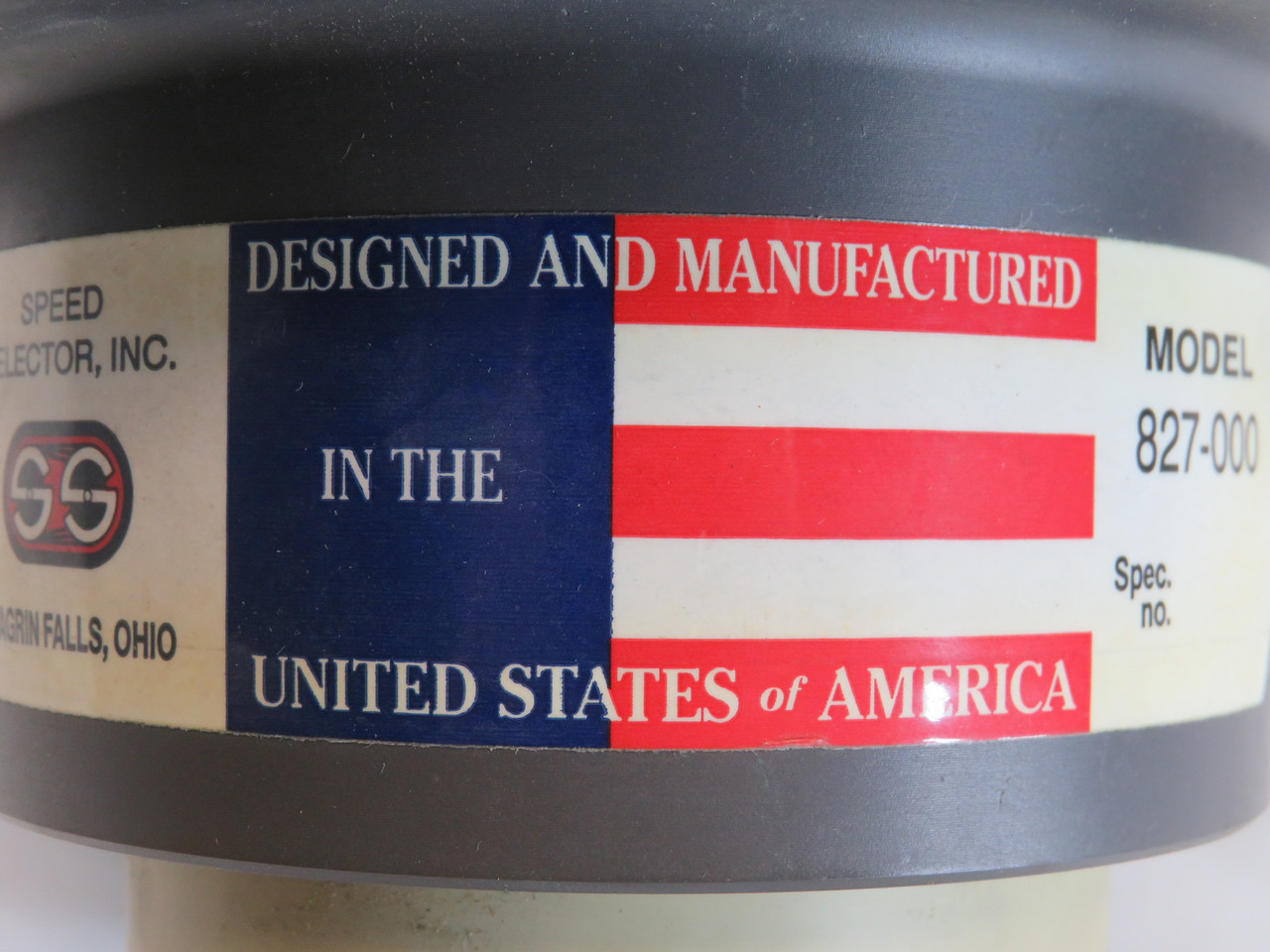 Speed Selector 827-000 Pulley 1-1/8" Max Bore 1-Groove 8" OD SHELF WEAR NEW