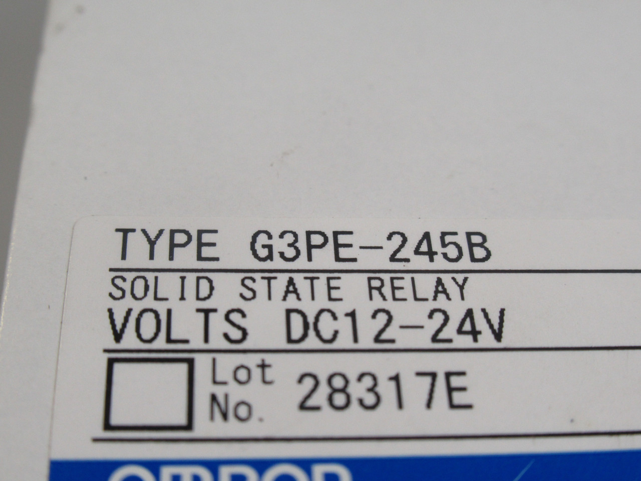 Omron G3PE-245B Solid State Relay 12-24VDC ! NEW !