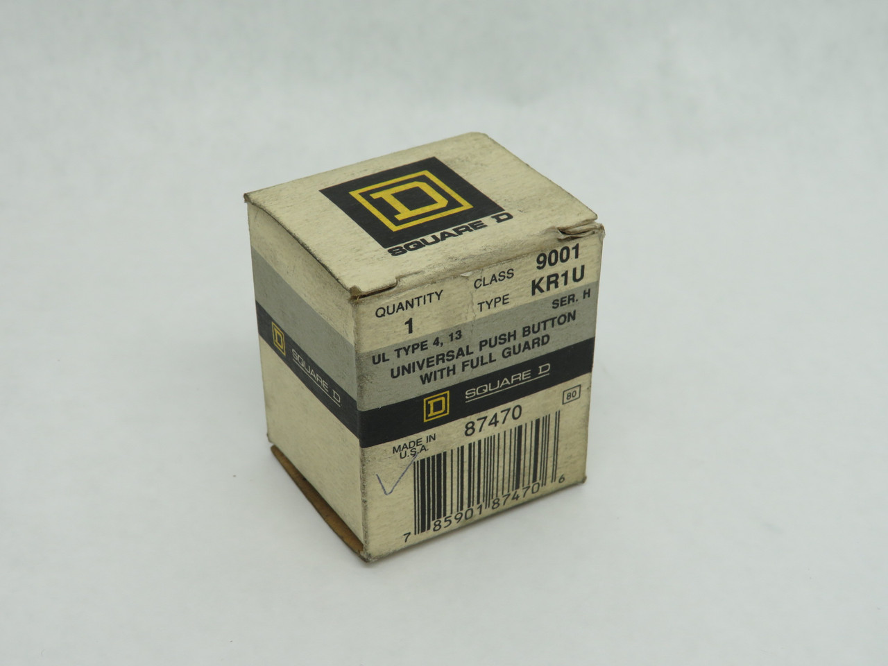 Square D 9001-KR1U Universal Push Button Full Guard MISSING COLOR CAPS NEW