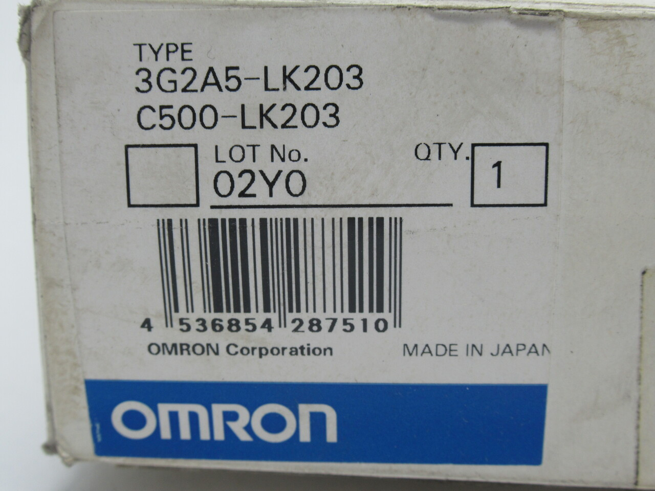 Omron C500-LK203 Rack-Mounting Host Link Unit BOX DAMAGE NEW