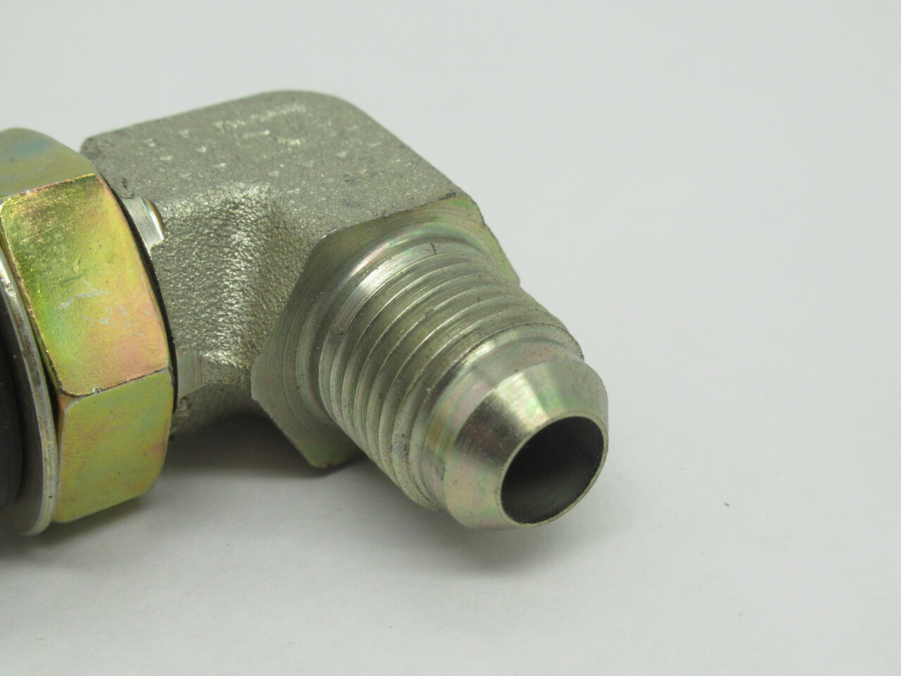 Parker 4-8 C5OX-S 37-Degree Flare Elbow Fitting 1/4" Tube OD 3/4"-16 SAE-ORB NOP