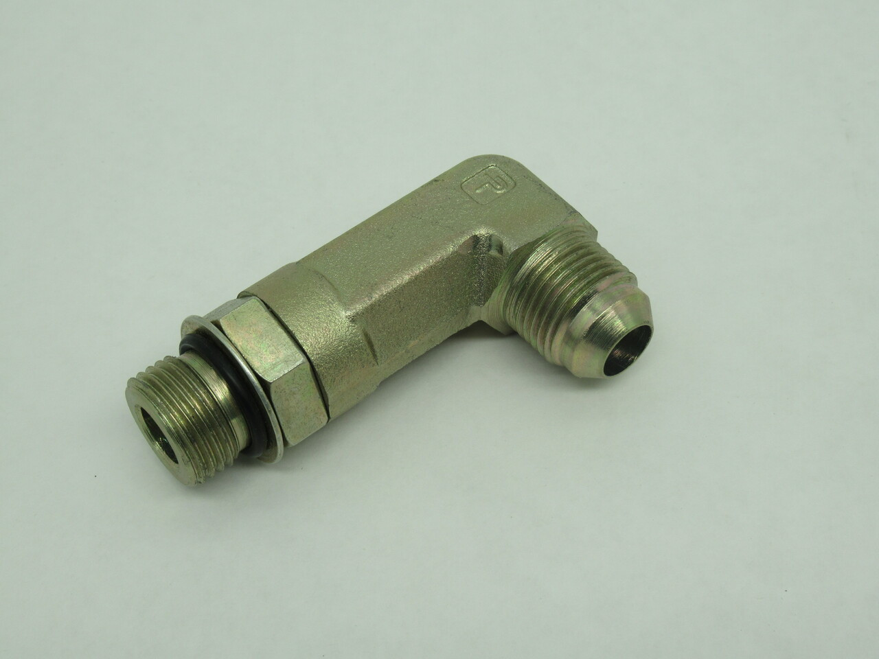Parker 8 CC5OX-S 37Deg Flare Long Elbow Fitting 1/2" Tube OD 3/4"-16 SAE-ORB NOP