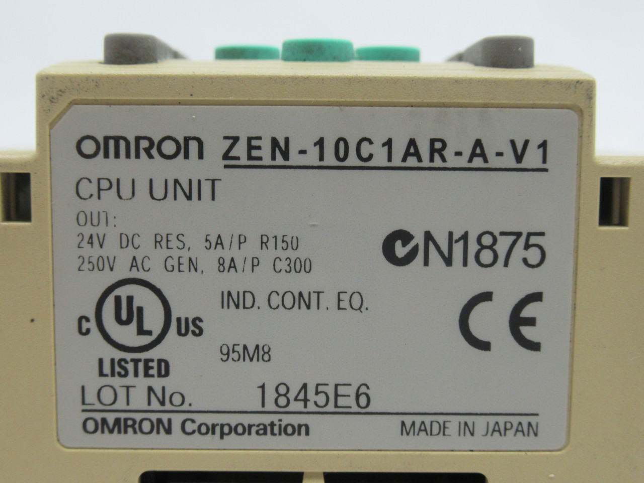Omron ZEN-10C1AR-A-V1 CPU Unit 24VDC 100-240VAC 6 Input 4 Output USED