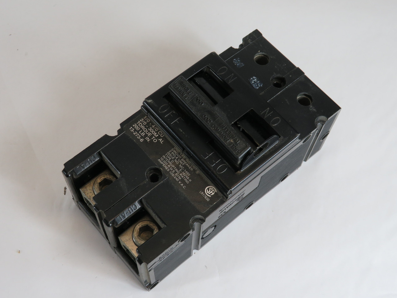 Challenger QFB200-2P Circuit Breaker 200A 120/240VAC 2P Type D USED