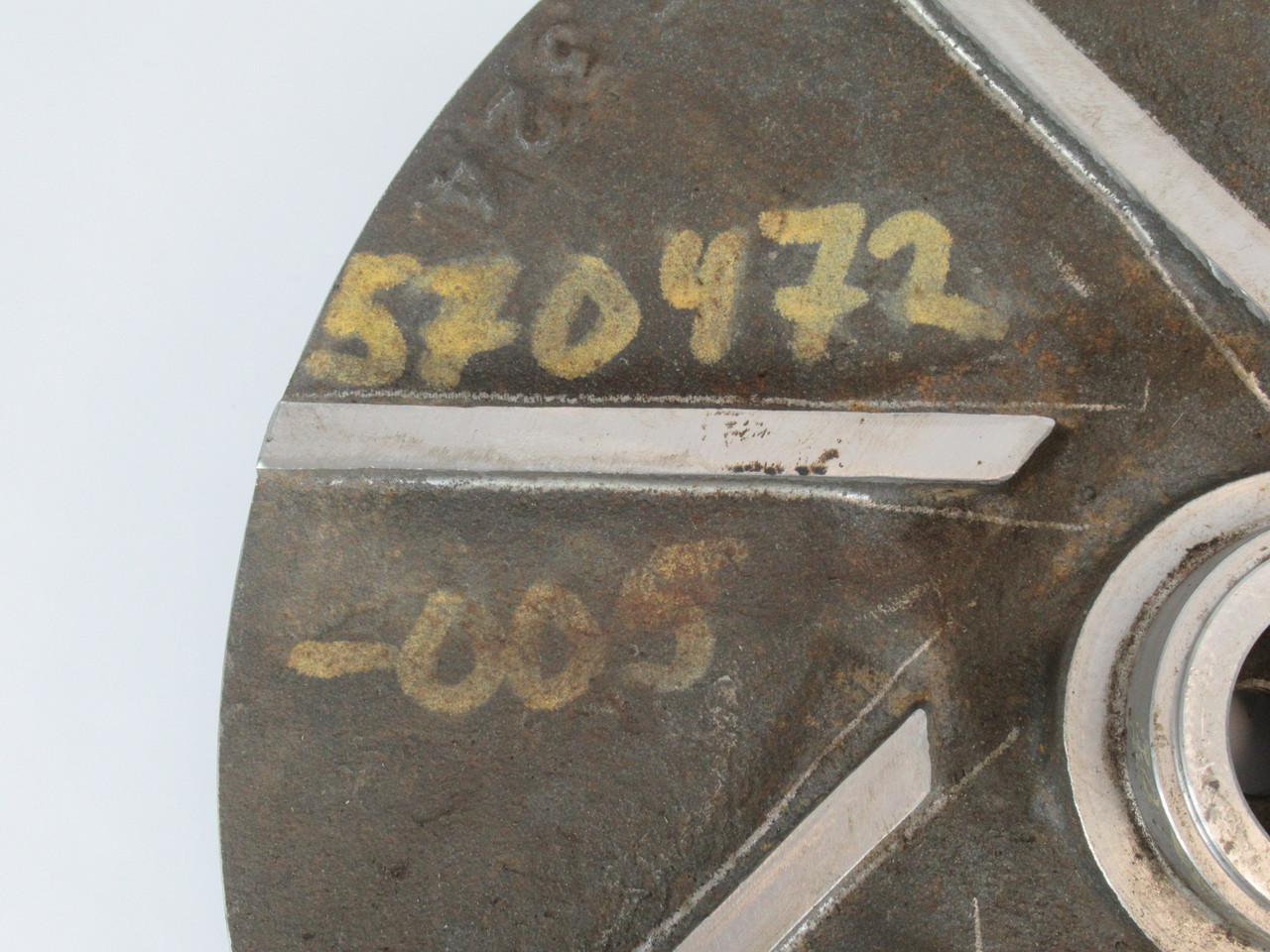 Generic 570472-005 3-Vane Impeller 12-5/8" D 1-5/8" Bore 2-3/8" LTB USED