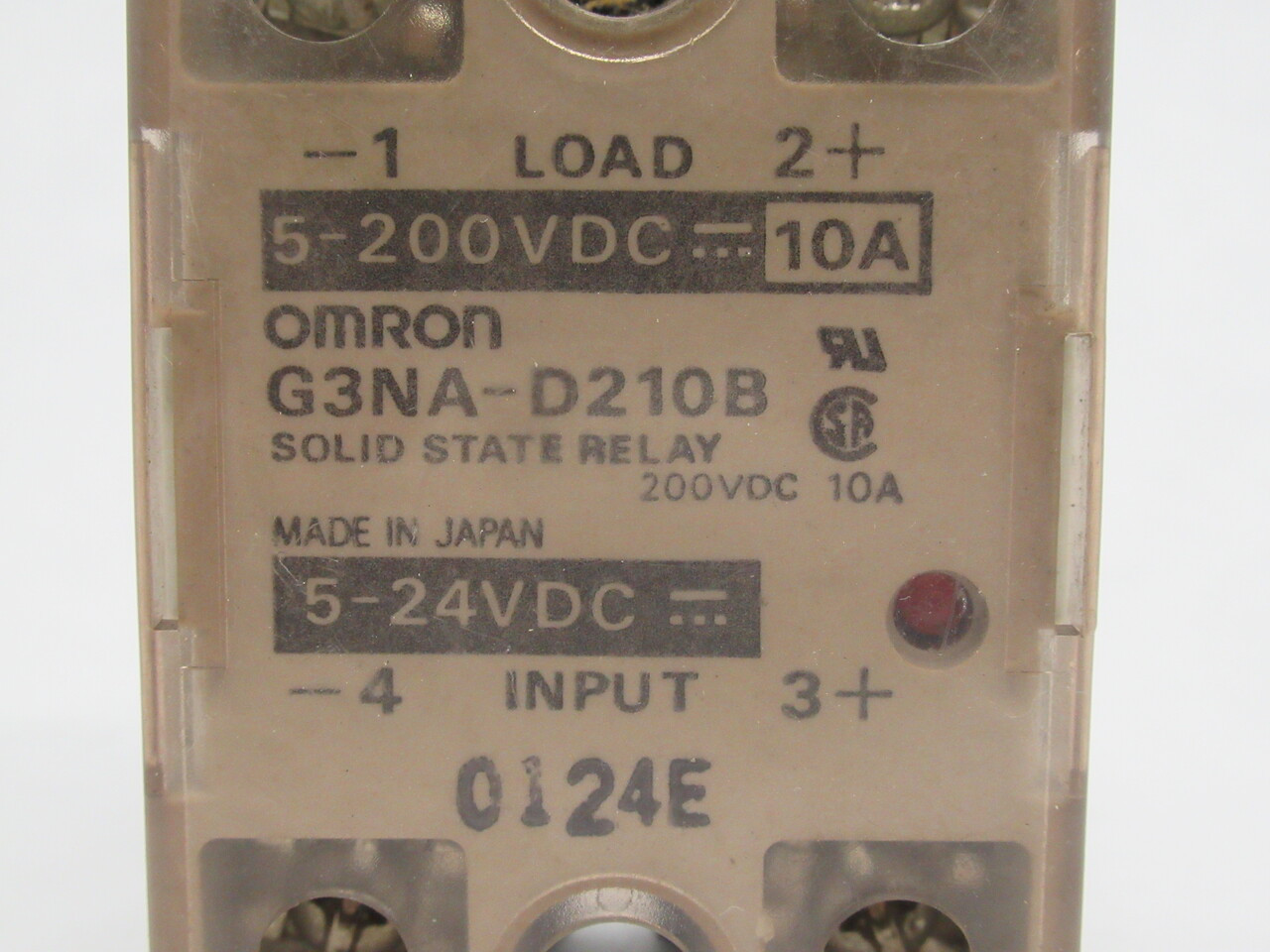 Omron G3NA-D210B Solid State Relay 5-200VDC 10A 5-24VDC USED