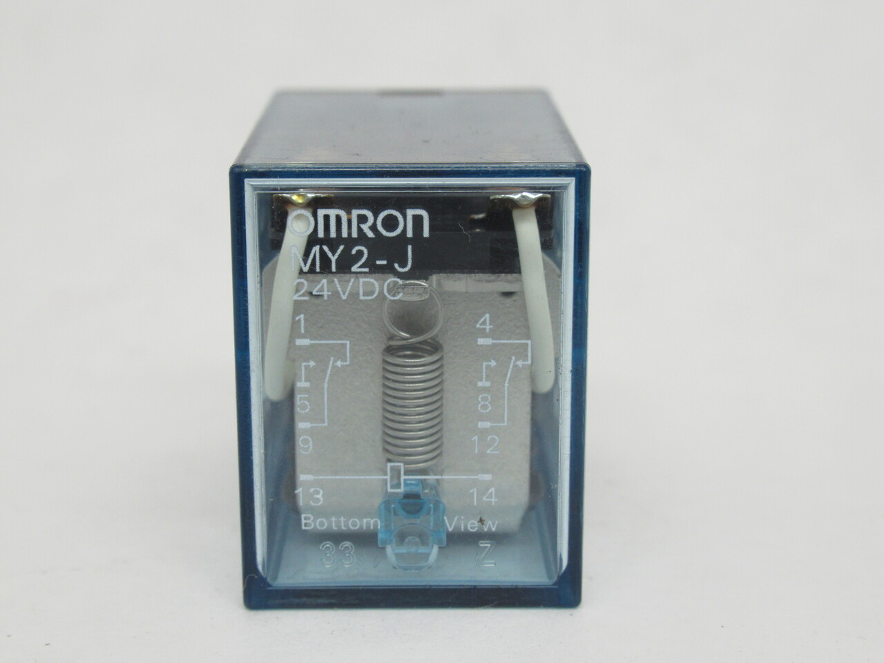 Omron MY2J-DC24 Plug-In Relay 24VDC 5A 8-Blade USED