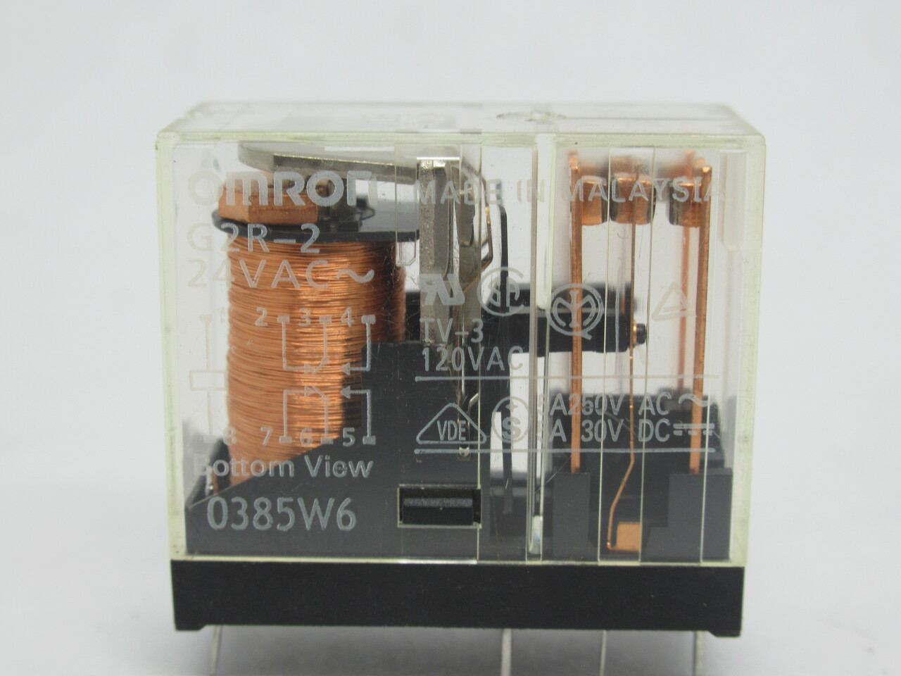 Omron G2R-2-AC24 PCB Relay 24VAC 5A 8-Pin USED