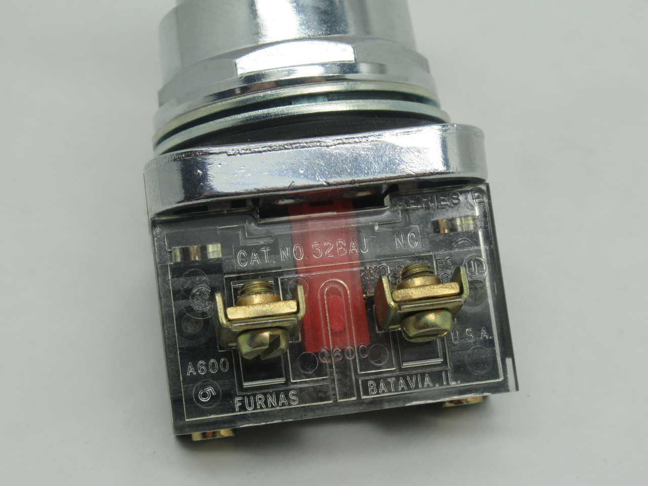 Furnas 52PB9D2J Red Mushroom Head Push Button 1NC SHELF WEAR NOP