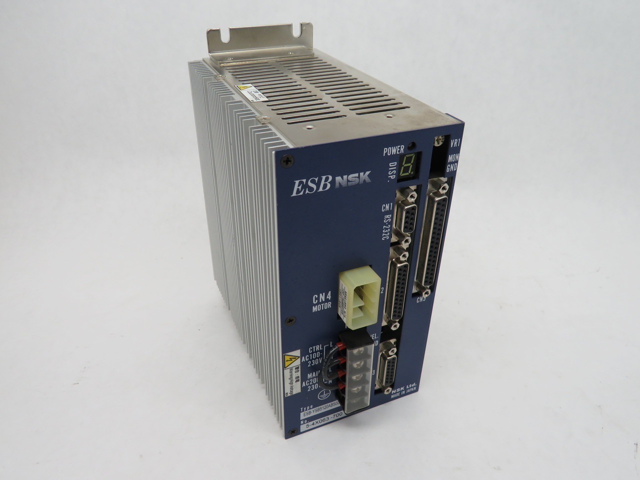 NSK ESB-YSB5120AB500-01 ESB Servo Drive 200-280V 3Ph 2.3A FADED LABEL USED