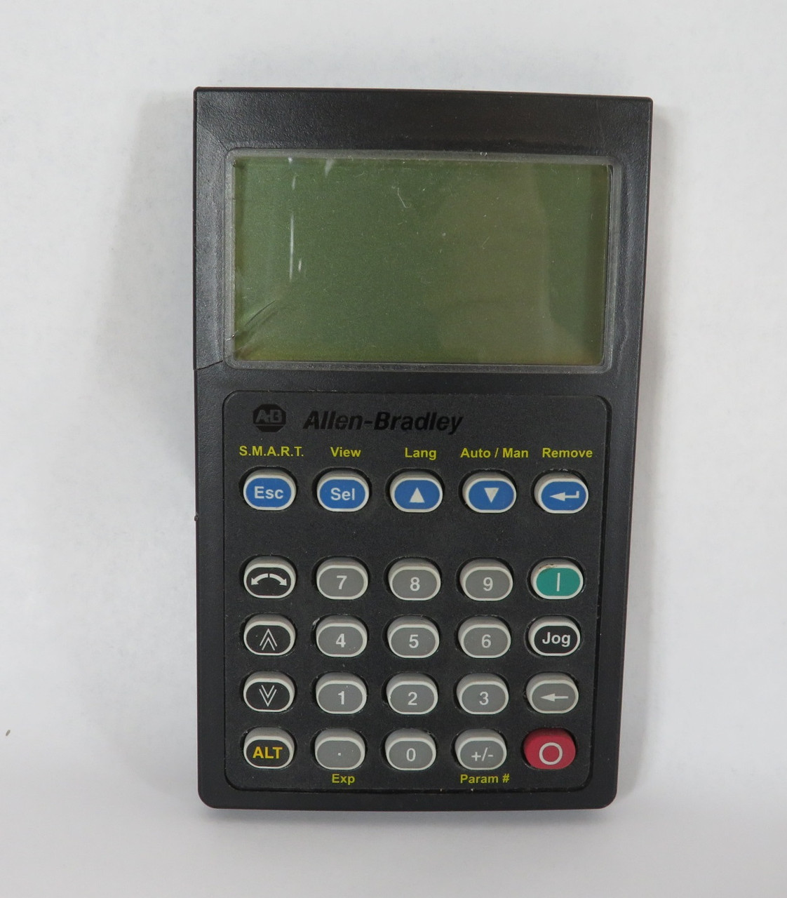 Allen-Bradley 20-HIM-A3 Full Numeric LCD Keypad CRACKED CASE TO SCREEN AS IS