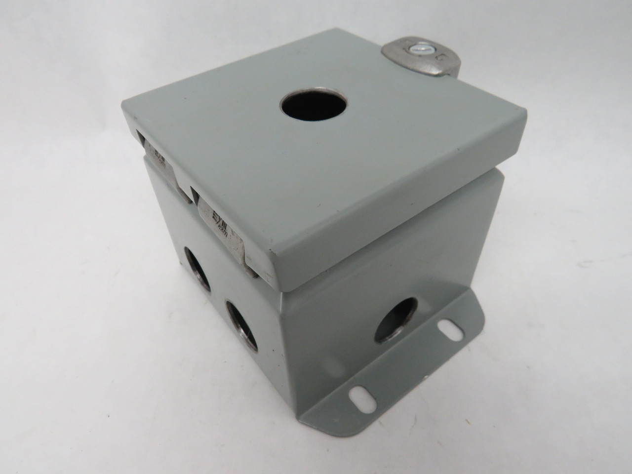 EXM 5412ESCH040403 Steel Latching Enclosure 4"LxW 3"H DRILLED HOLES USED