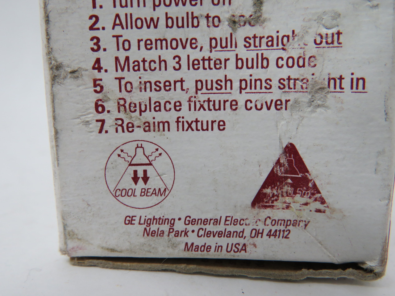 General Electric Q50MR16C/NFL30 MR16 Lamp 30DEG Beam 12V 50W BOX DAMAGE NEW