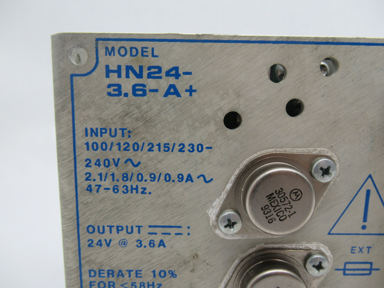 Condor HN24-3.6-A+ Power Supply 24VDC@3.6A 100/120/215/230-240V USED