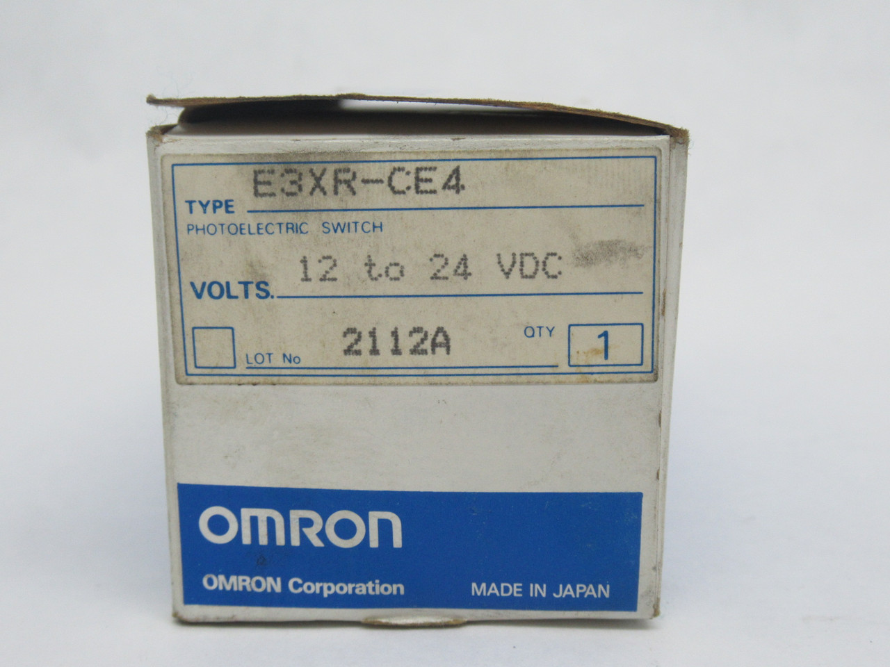 Omron E3XR-CE4 Photoelectric Sensor 12-24VDC 40mA 0.5ms NEW