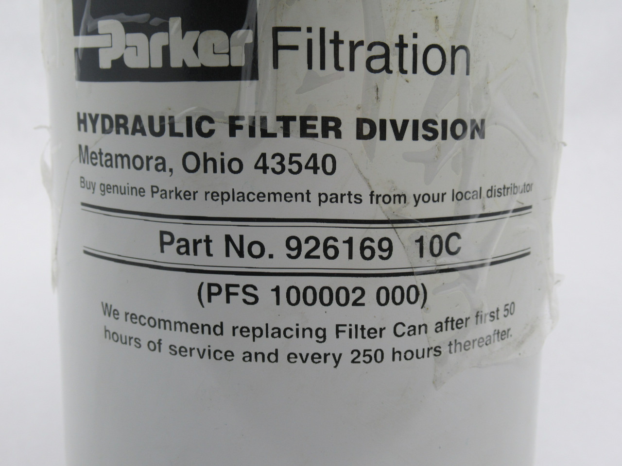Parker 926169 Low-Pressure Hydraulic Filter 10C Cellulose NO GASKET NOP
