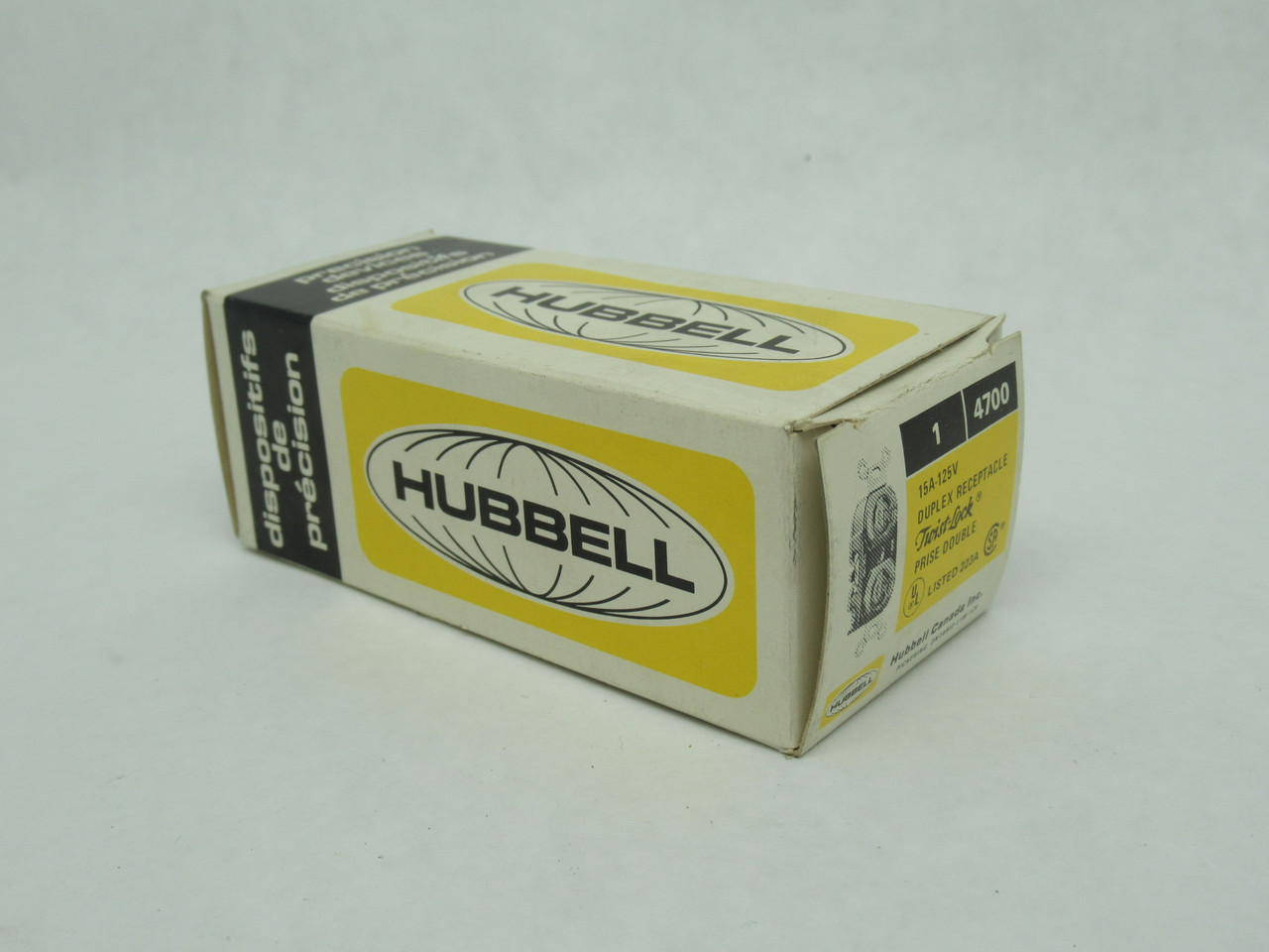 Hubbell 4700 Duplex Twist-Lock Receptacle 15A 125V 3W 2P NEMA L5-15R NEW