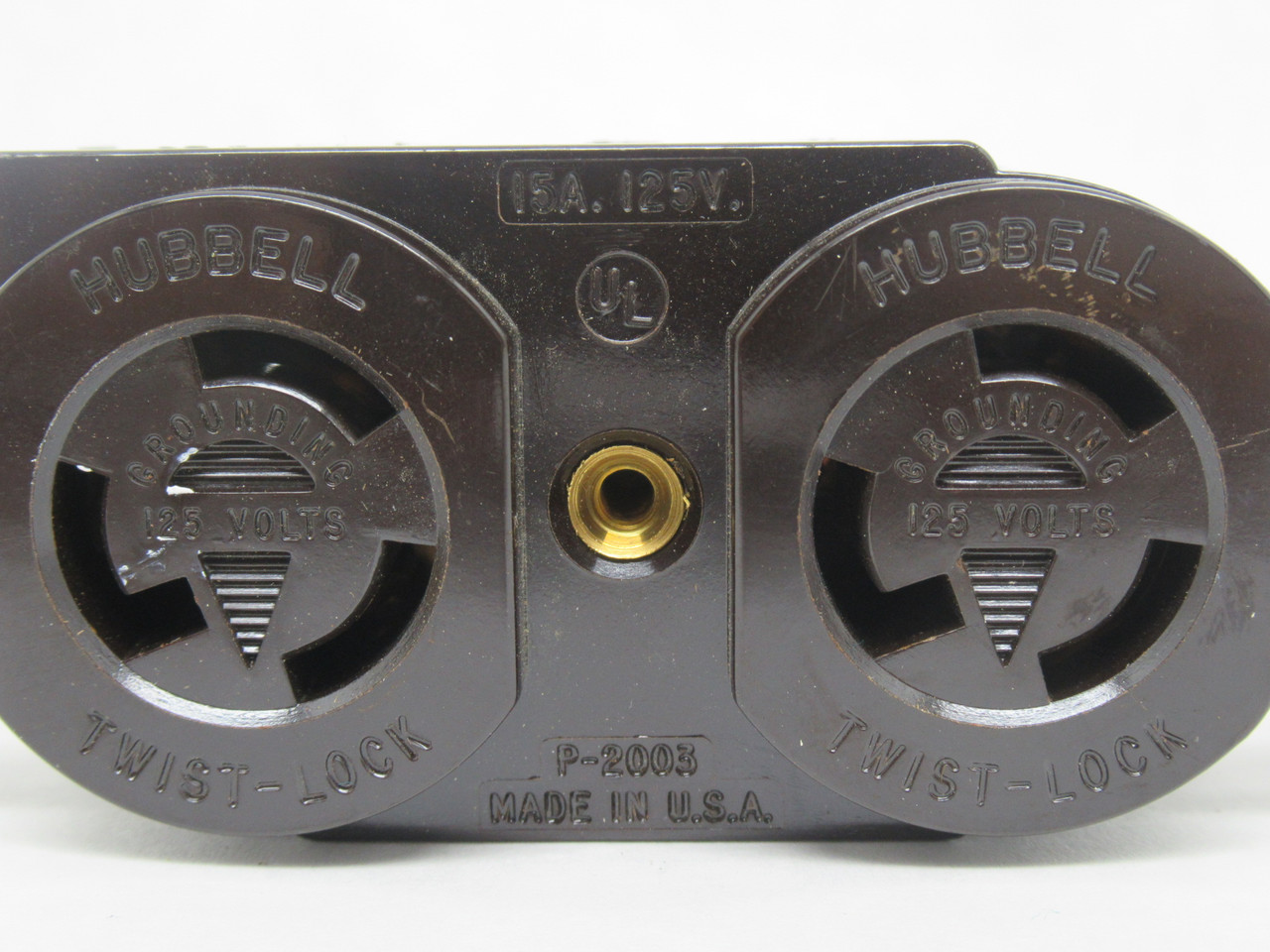 Hubbell 4700 Duplex Twist-Lock Receptacle 15A 125V 3W 2P NEMA L5-15R NEW