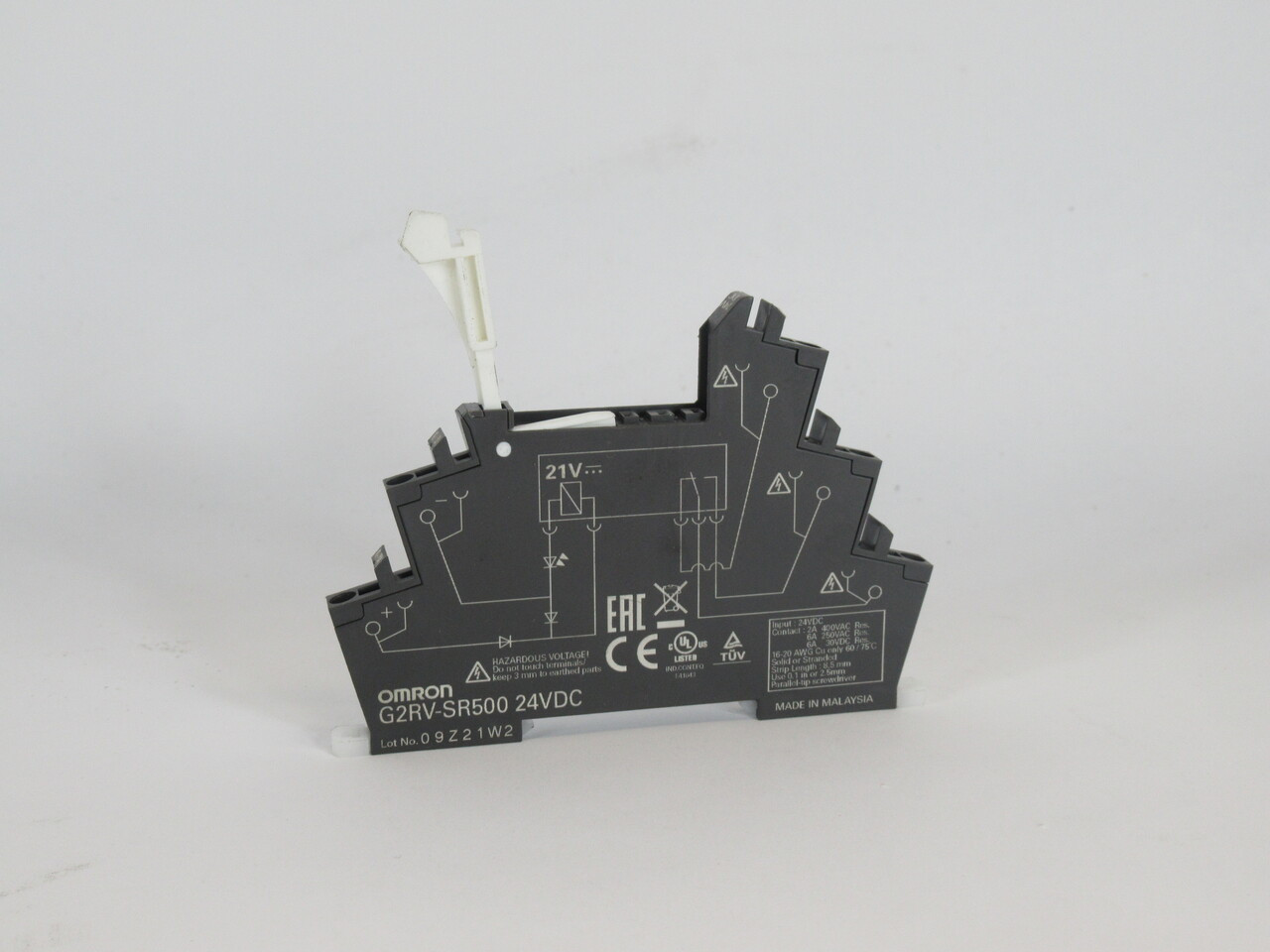 Omron G2RV-SR500DC24 Relay Socket 24VDC 21VDC 2A@400V 6A@250V/30VDC 5-Blade NOP