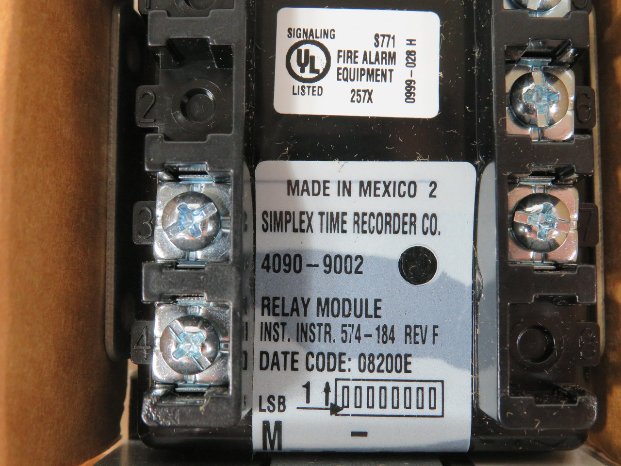 Simplex 4090-9002 Relay Module for Fire Alarm Control Panel NOP