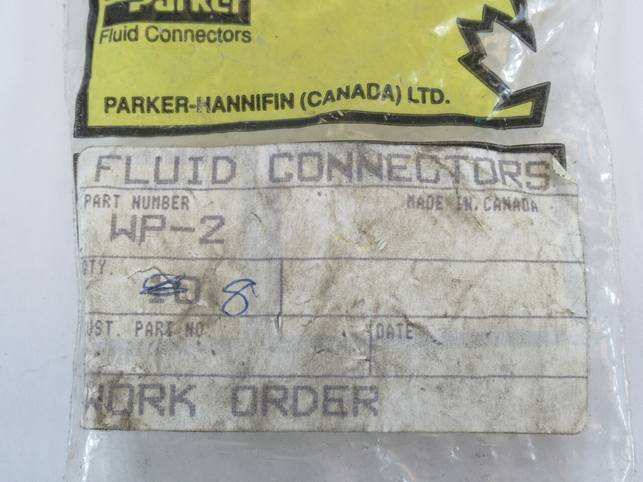 Parker WP-2 Weld Plate for Tube Clamp 1.65" Length Lot of 8 SHELF WEAR NWB