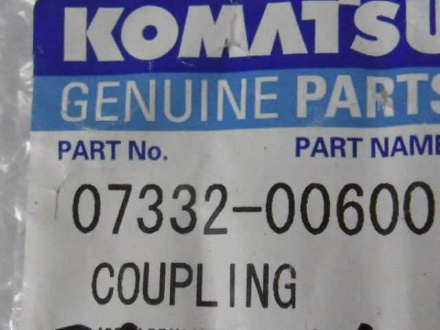 Komatsu Genuine Parts 07332-00600 Coupling NOP