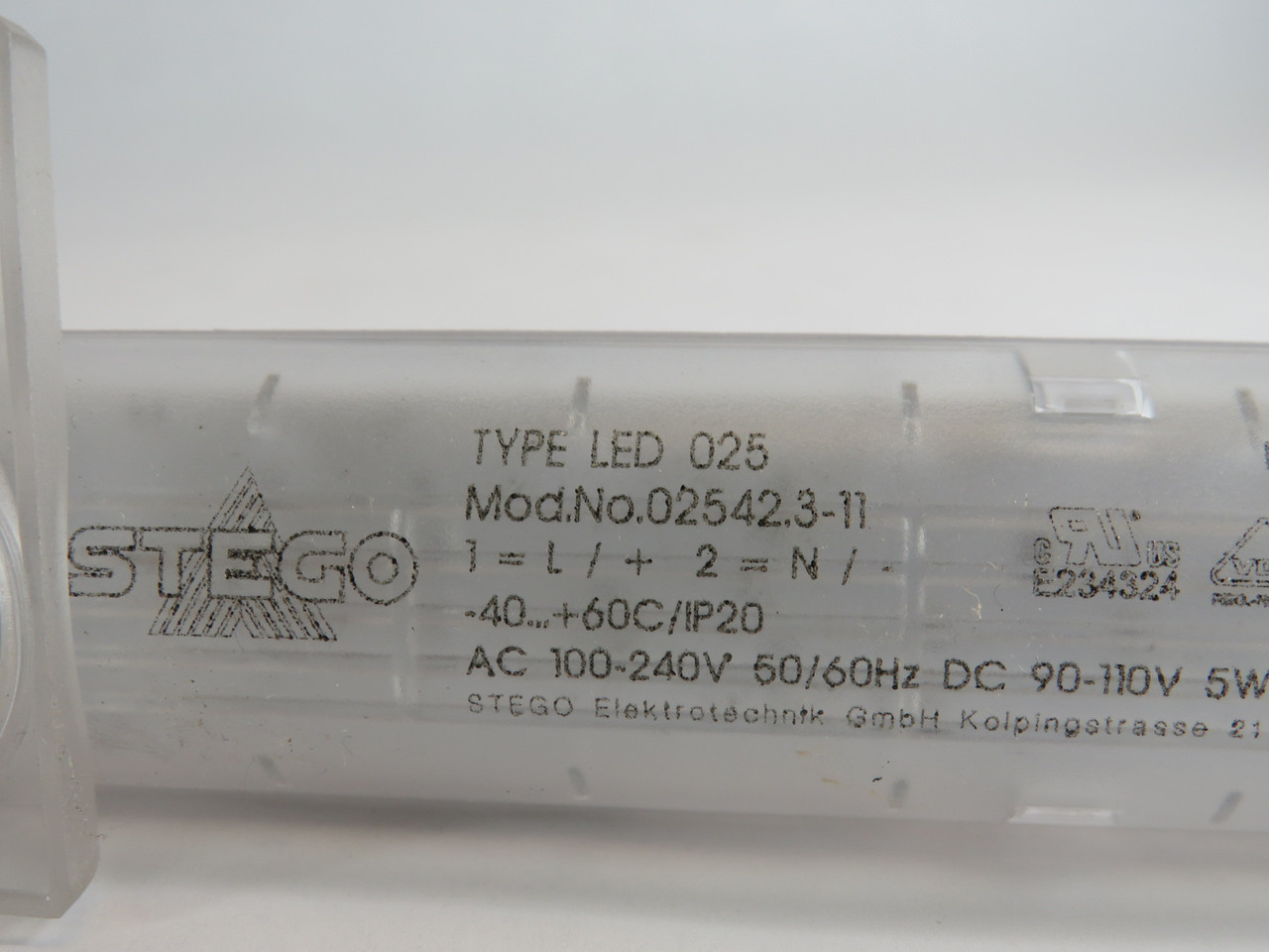 Stego 02542.3-11 351mm LED Light Bar 100-240VAC 50/60Hz 5W 400 Lumens USED