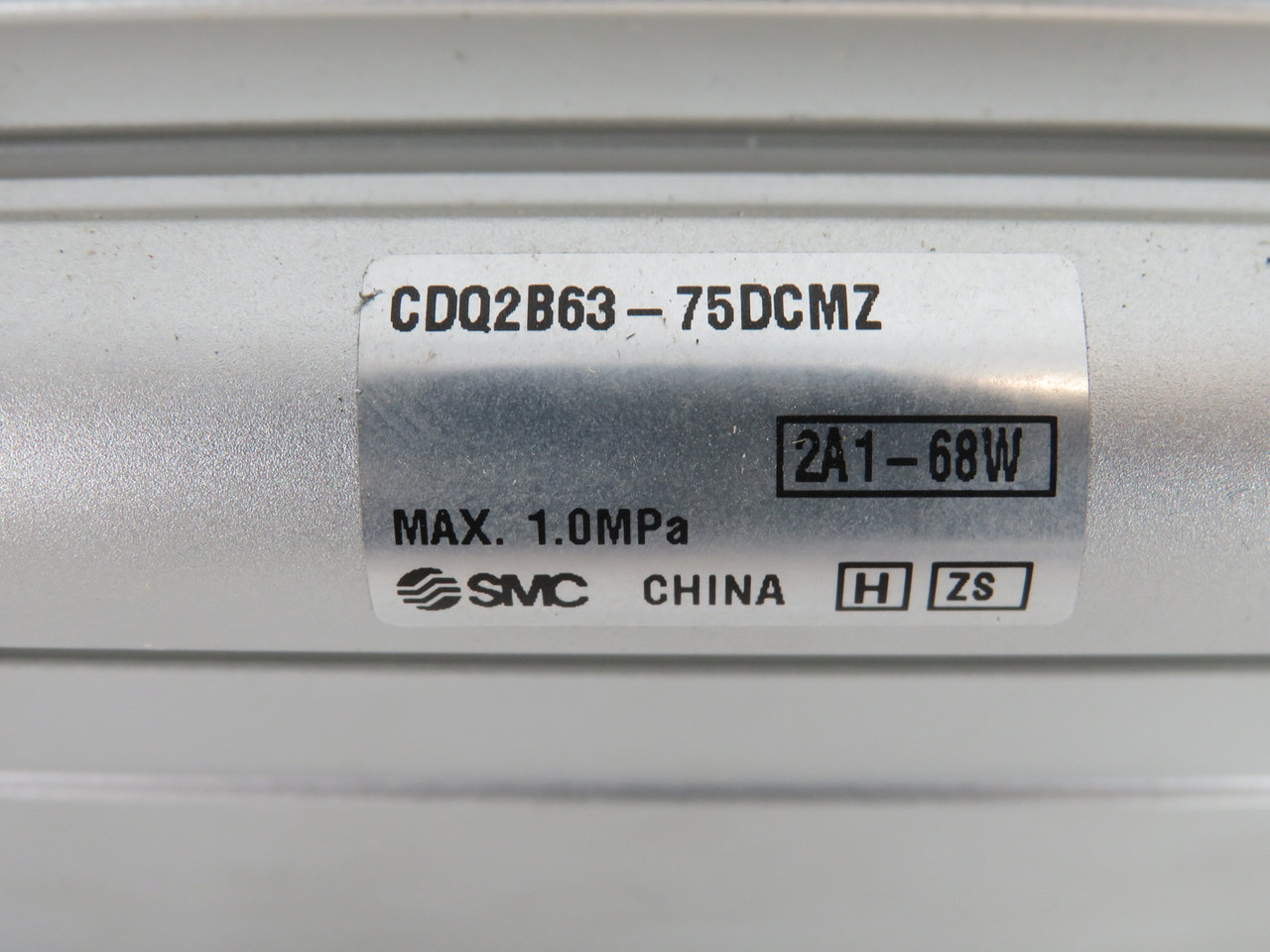 SMC CDQ2B63-75DCMZ Compact Cylinder 63mm Bore 75mm Stroke NO NUT INCLUDED USED