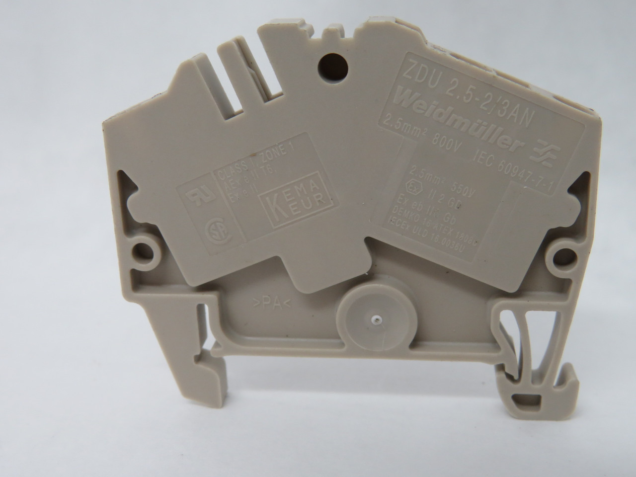 Weidmuller ZDU2.5-2/3AN 1706010000 Beige Terminal Block 2.5mm2 800V Lot/20 USED