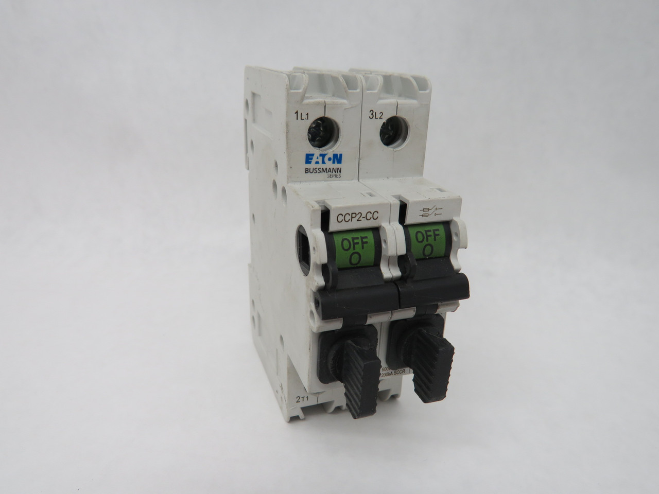 Eaton CCP2-2-30CC Bussmann Fuse Holder 30A 600VAC 50-60Hz 2Pole USED