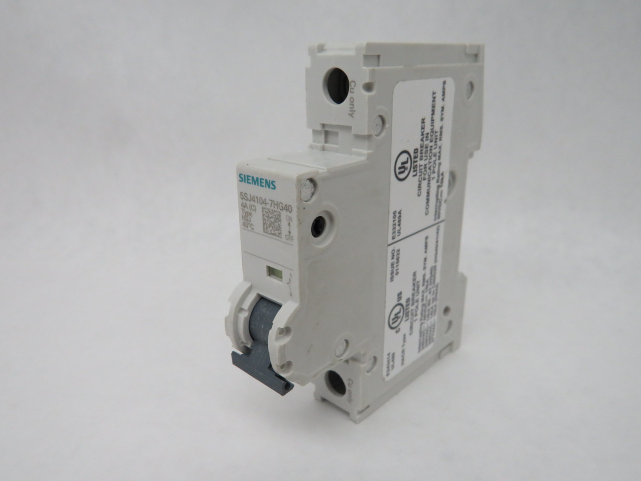 Siemens 5SJ4104-7HG40 Circuit Breaker 4A 240/277VAC 60VDC 1P USED