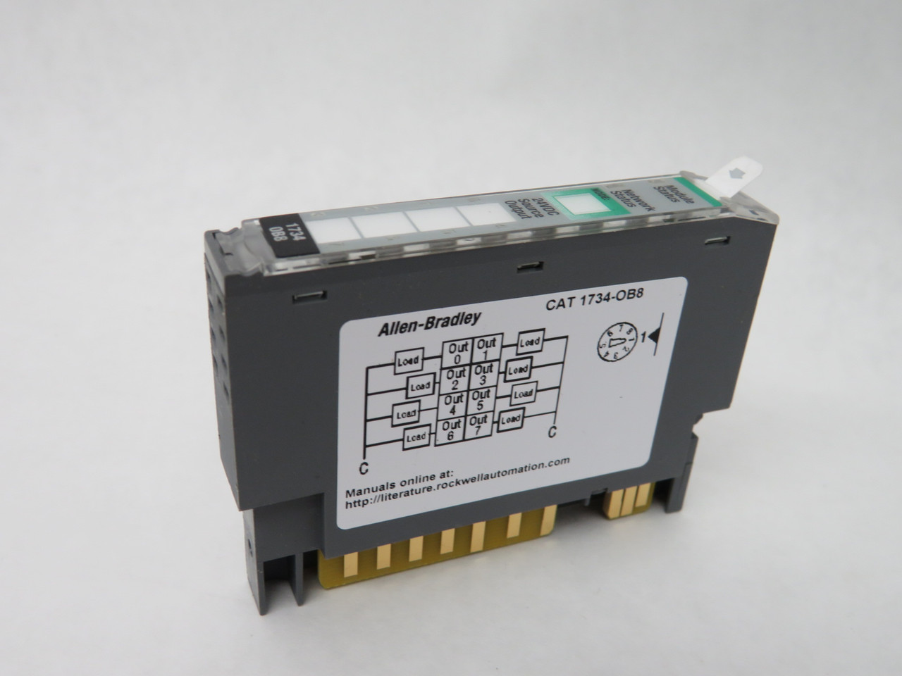Allen-Bradley 1734-OB8 Series C Point Output Module 24VDC 1A 24VA 3A USED