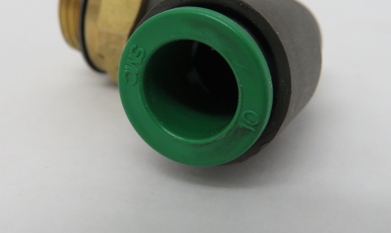 SMC KRL10-G03 90 Degree Male Fitting G3/8 Thread 10mm Tube USED