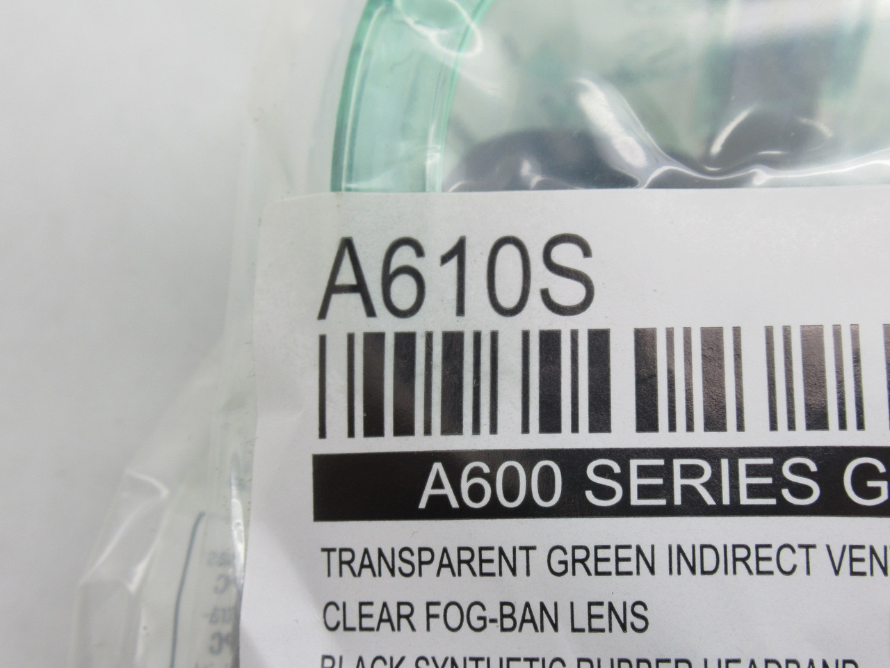 Honeywell A610S Uvex Splash Goggle Transparent Green Clear Lens NWB