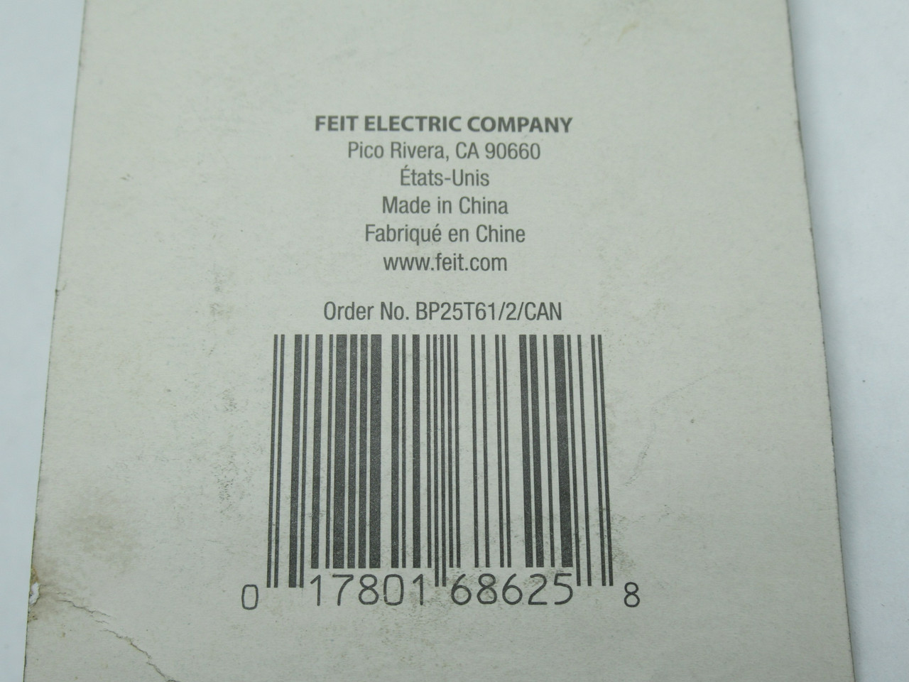 Feit BP25T61/2/CAN Clear Tubular Incandescent Bulb 120V 25W T6.5 SHELF WEAR NEW