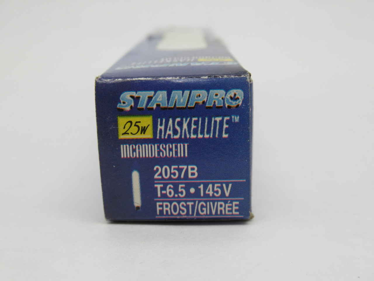 Stanpro 2057B Frosted Tubular Incandescent Bulb 145V 25W T-6.5 SHELF WEAR NEW