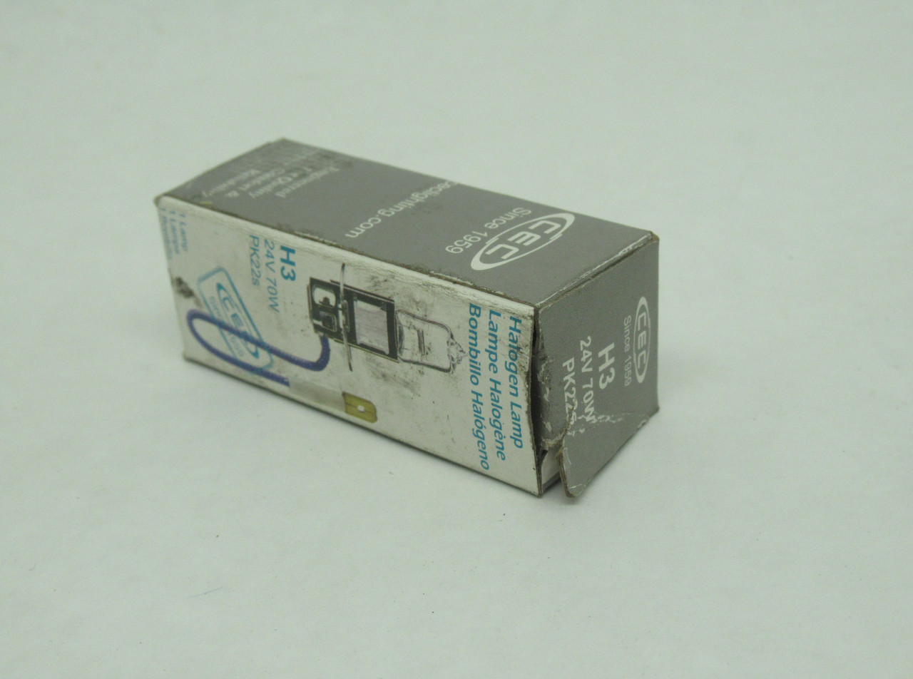 CEC H370W/24V Halogen Bulb 24V 70W H3 PK22s BOX DAMAGE NEW