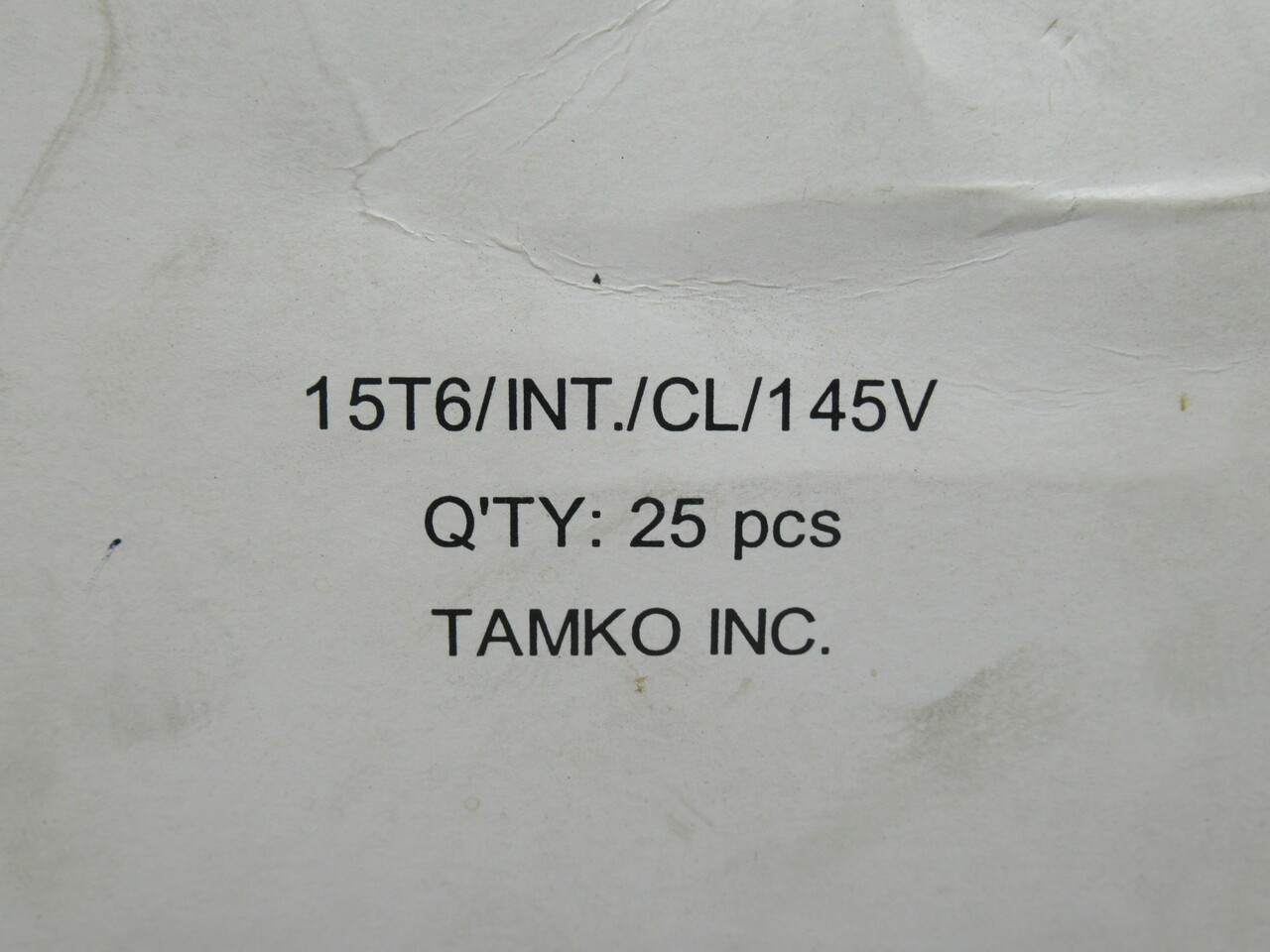 Tamko 15T6/INT./CL/145V Incandescent Tubular Bulb 145V 15W Lot of 8 BOX DMG NEW
