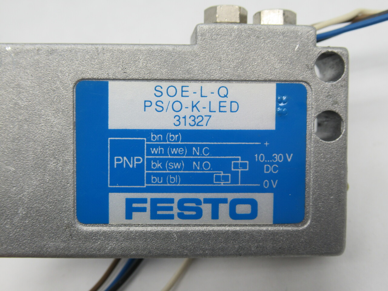 Festo 31327 SOE-L-Q-PS/O-K-LED Diffuse Sensor Fiber Optic Unit SHELF WEAR USED